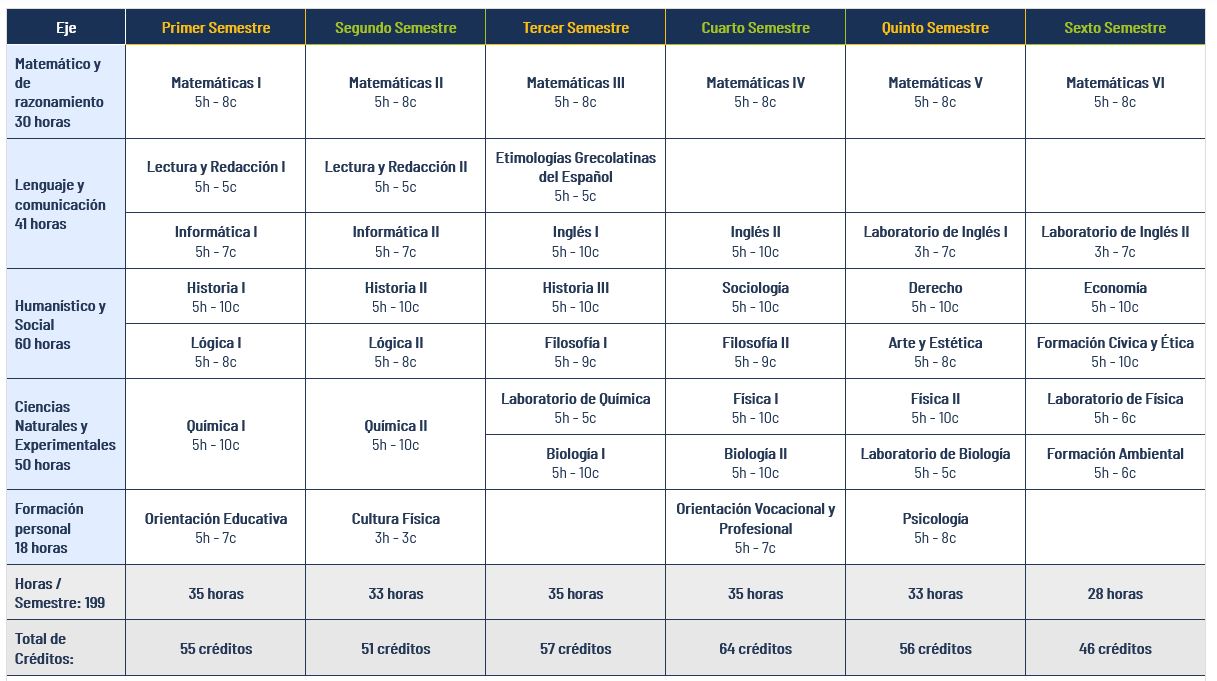 mapa curricular